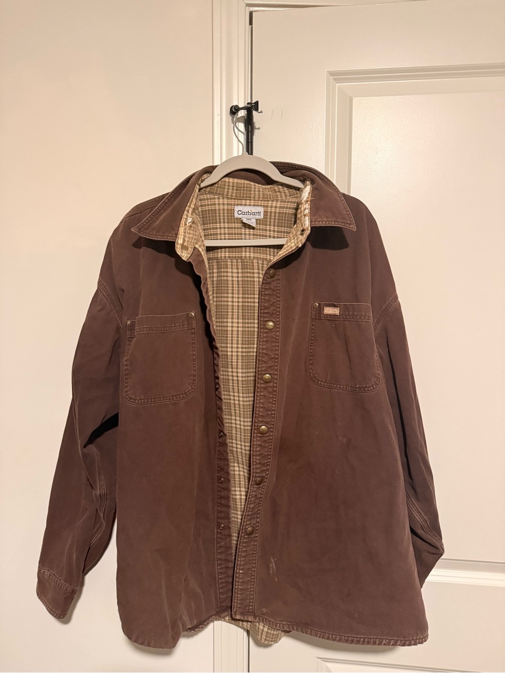 Carhartt Brown Men’s Lightweight Work Shirt Jacket